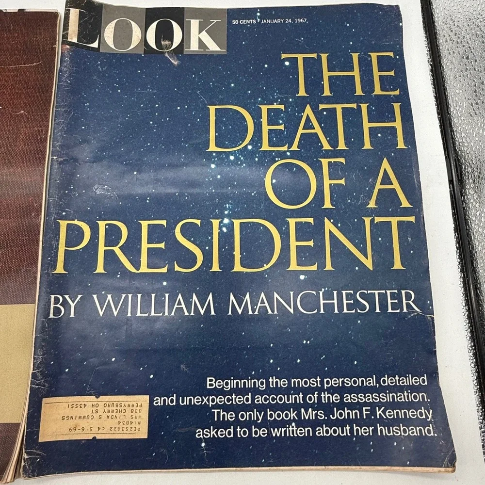 LOOK Magazine 1967 JFK Assassination Death of a President William Manchester 2pc